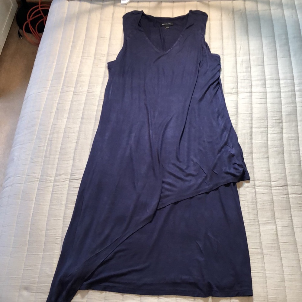 - Halston navy knit dress, size Large